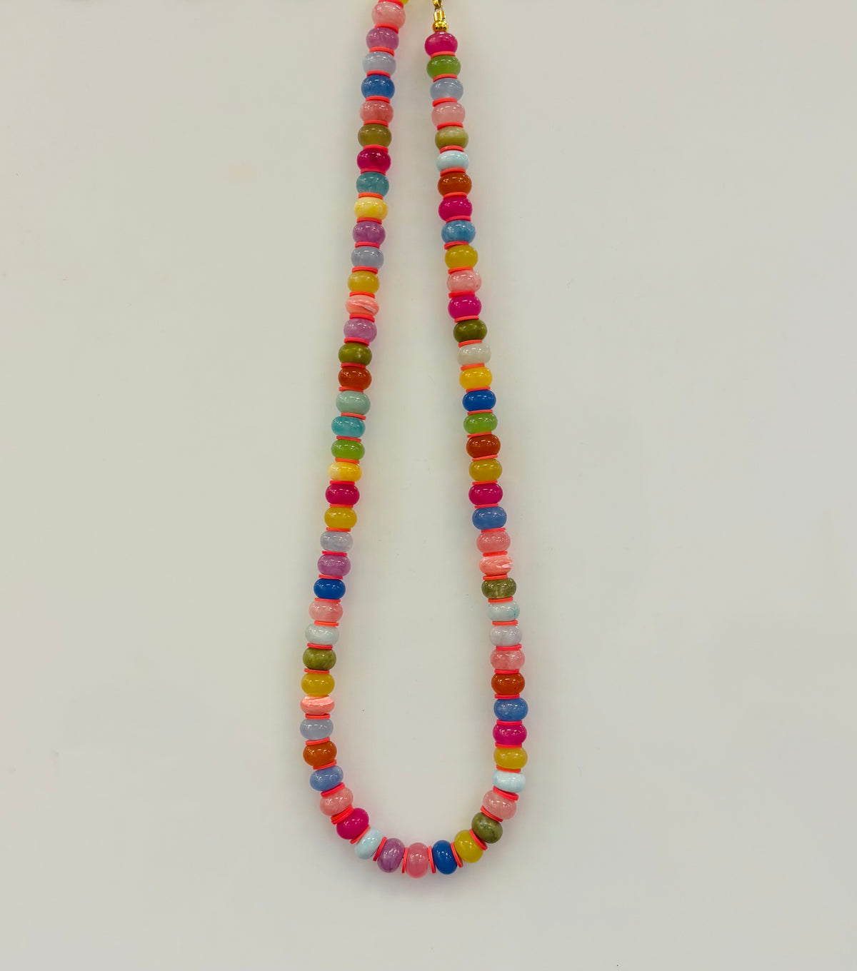 Multi Color Beaded Necklace Made By MC