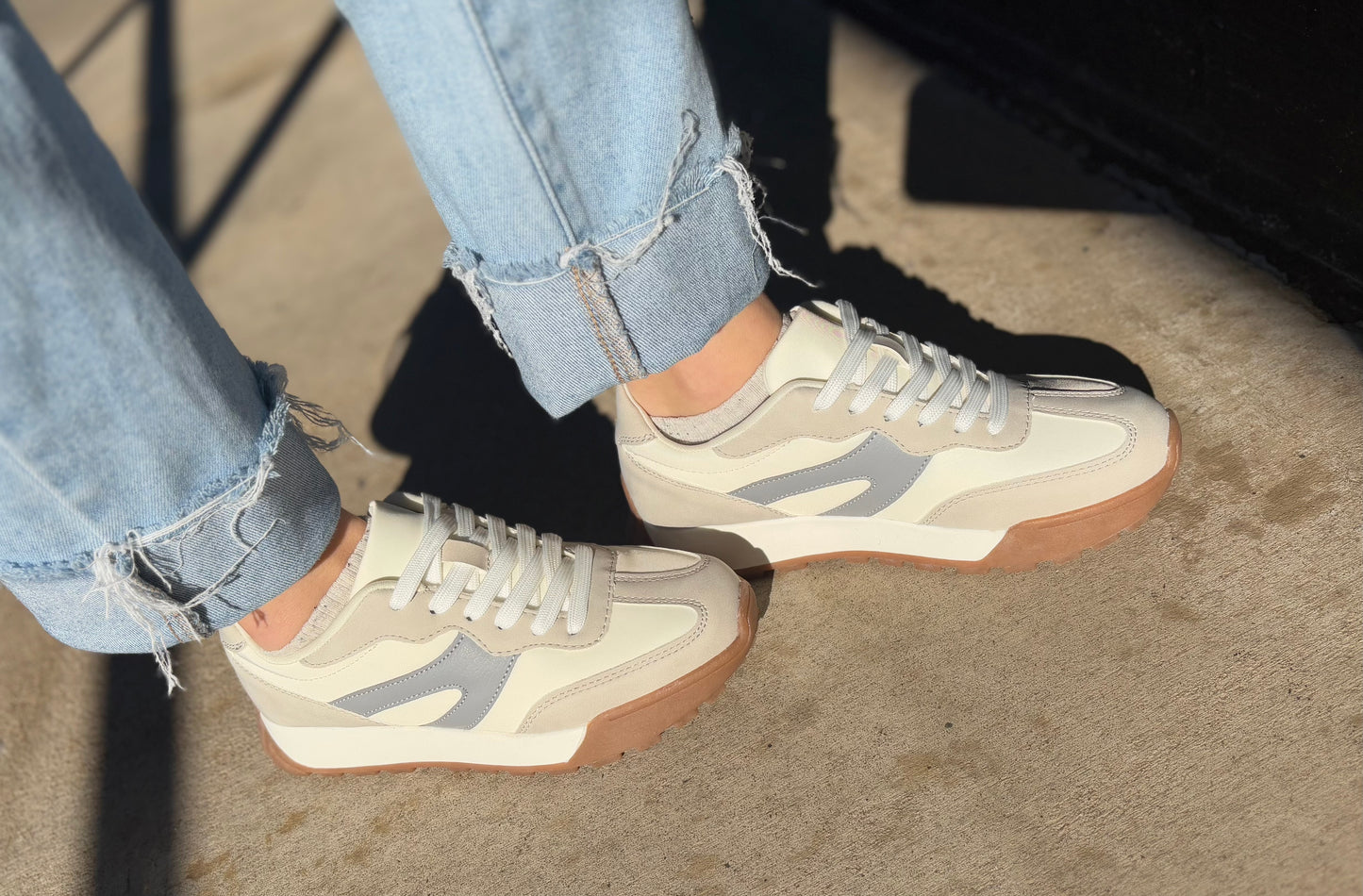 Lug Sole Stripe Sneakers