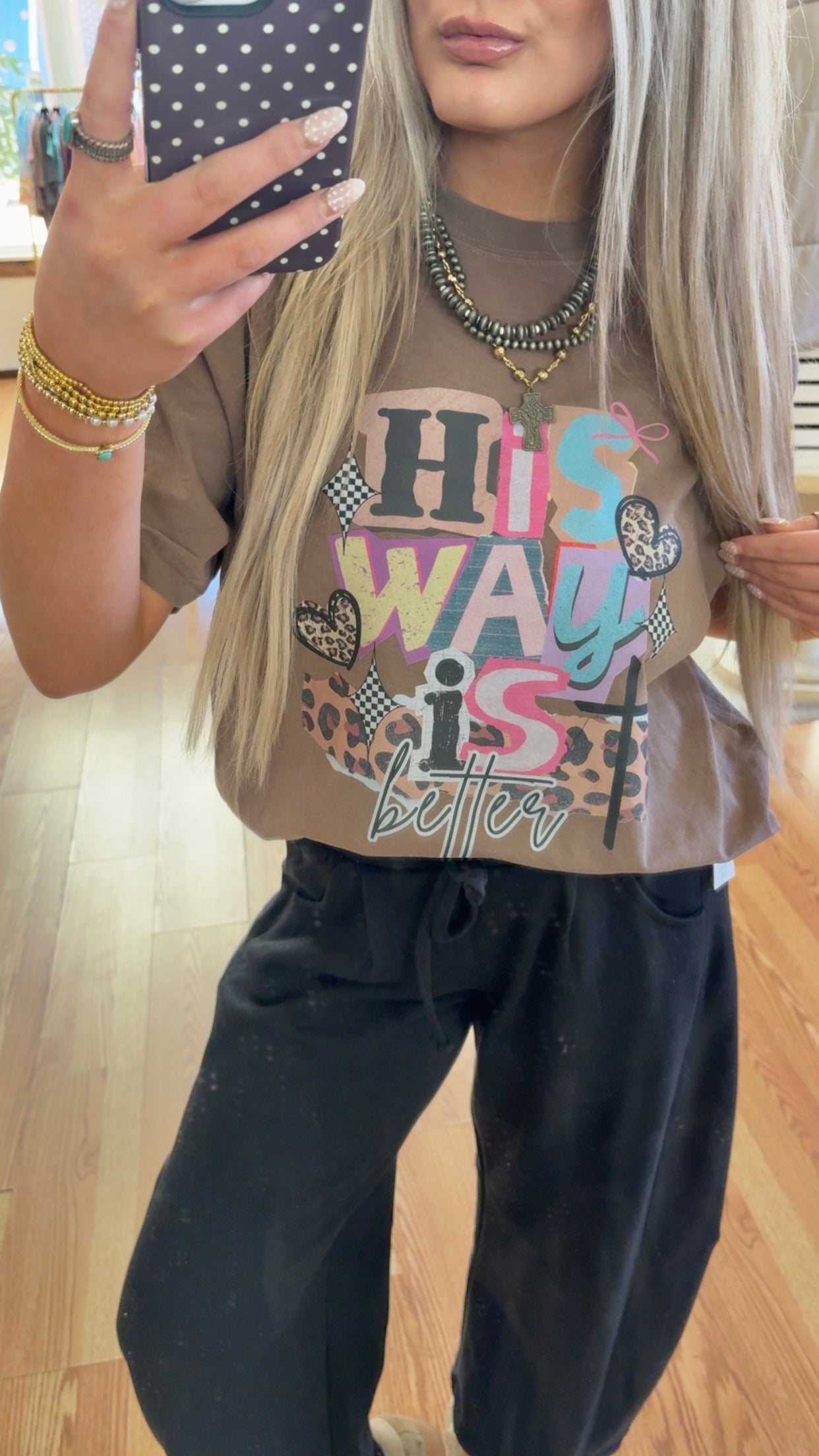 His Way is Better (Brown) Tee