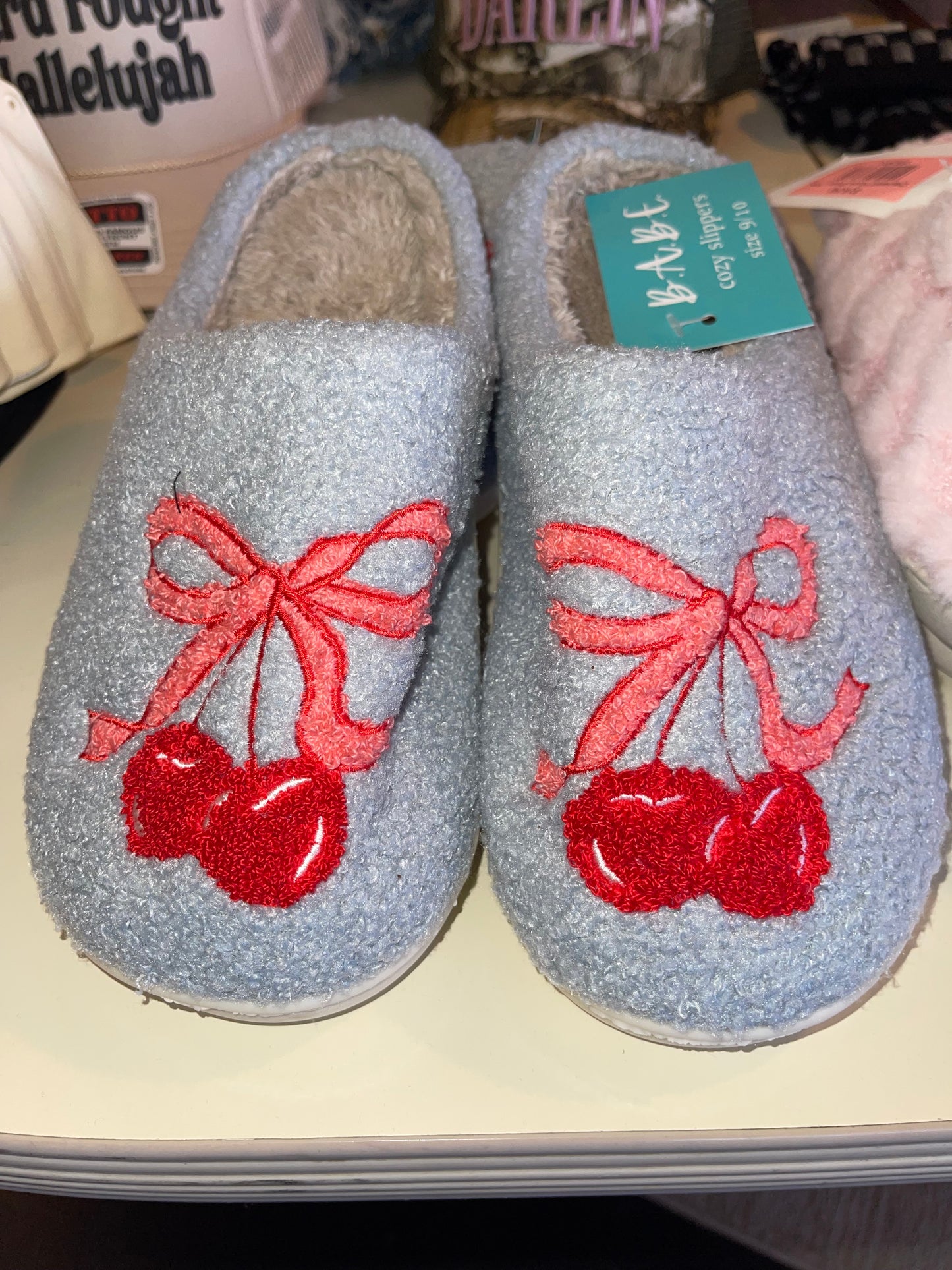 Cherry Slippers