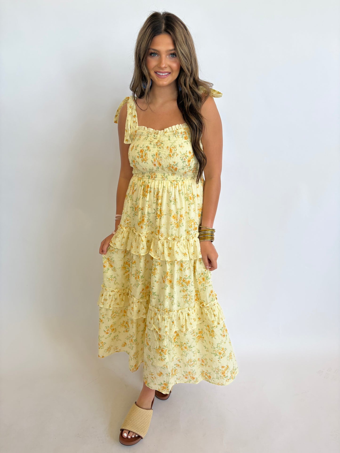 Floral Yellow Dress