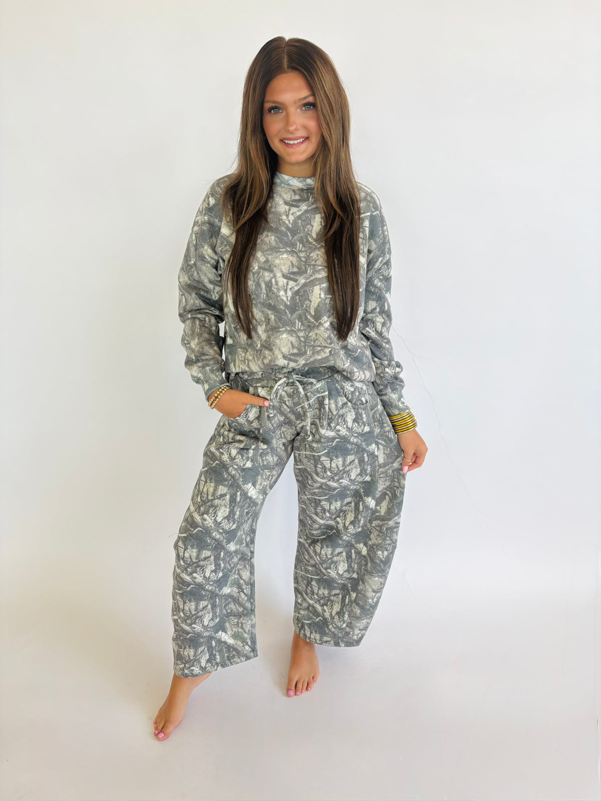 Olive Camo Barrel Pant