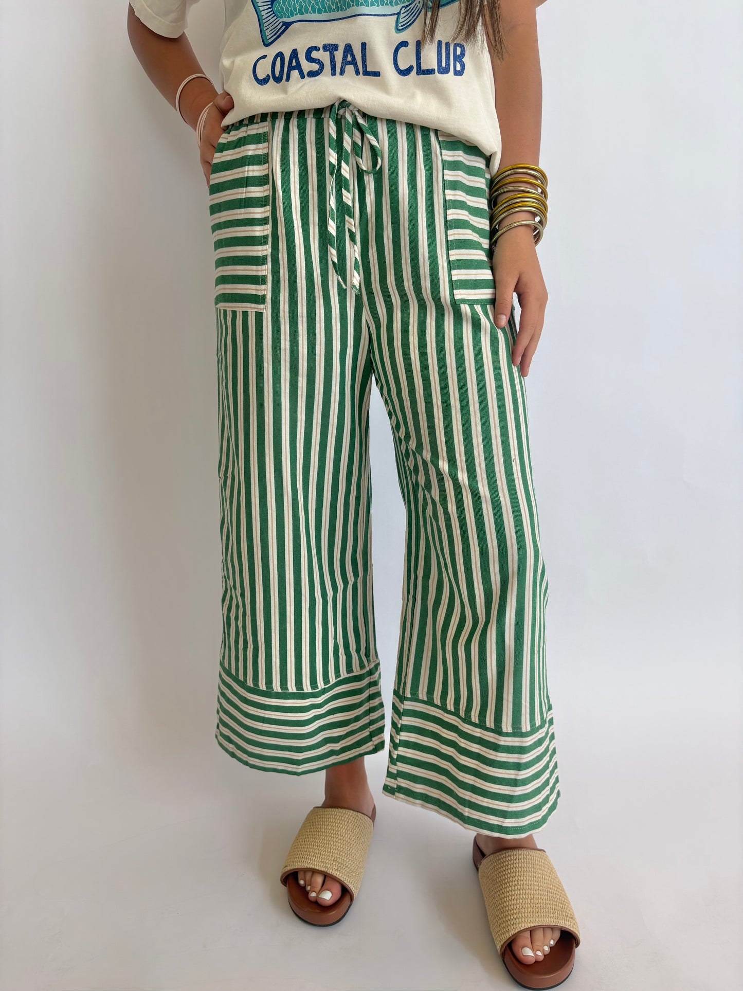 Green Combo Pant