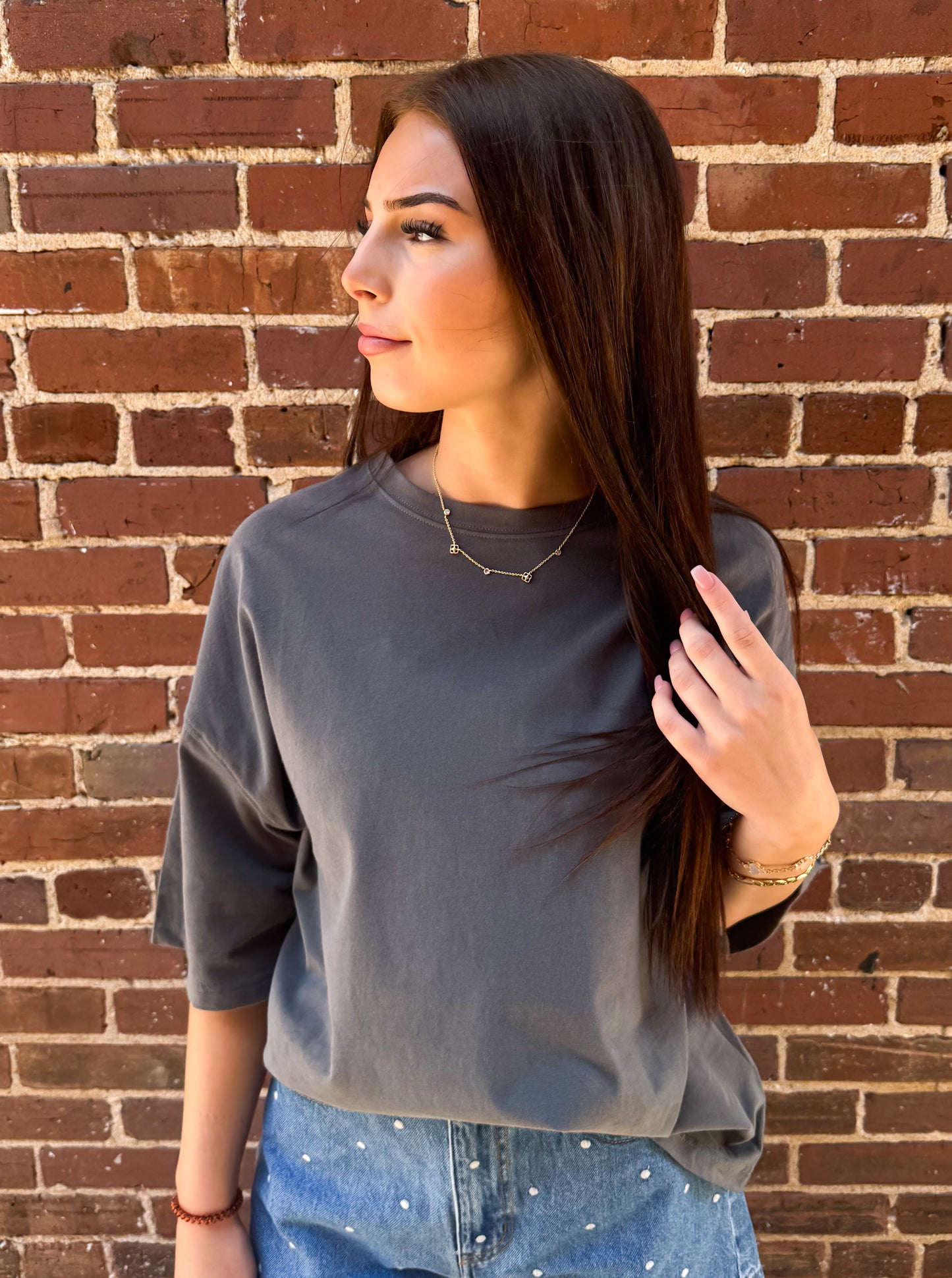 Oversized Charcoal Tee