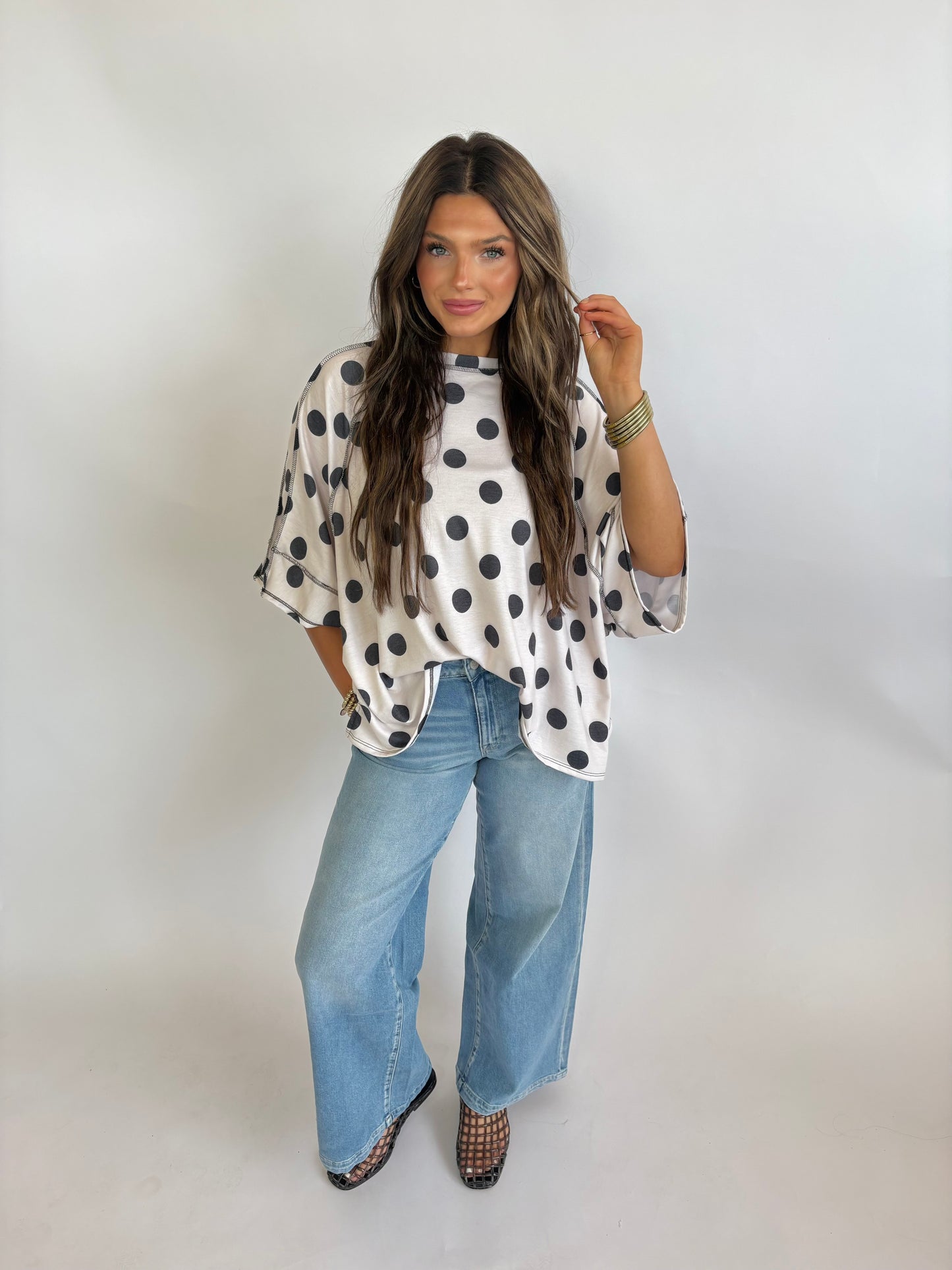 Plus Polka Dot Top