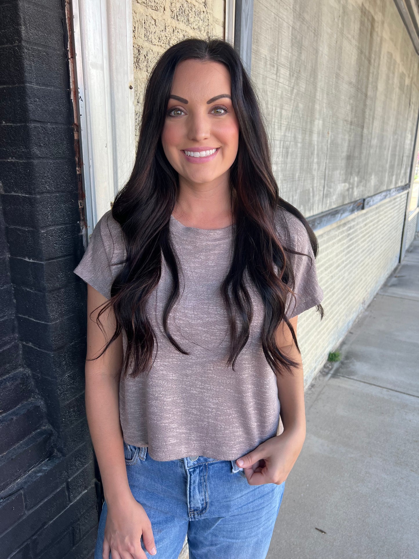 Zenana Round Neck Crop