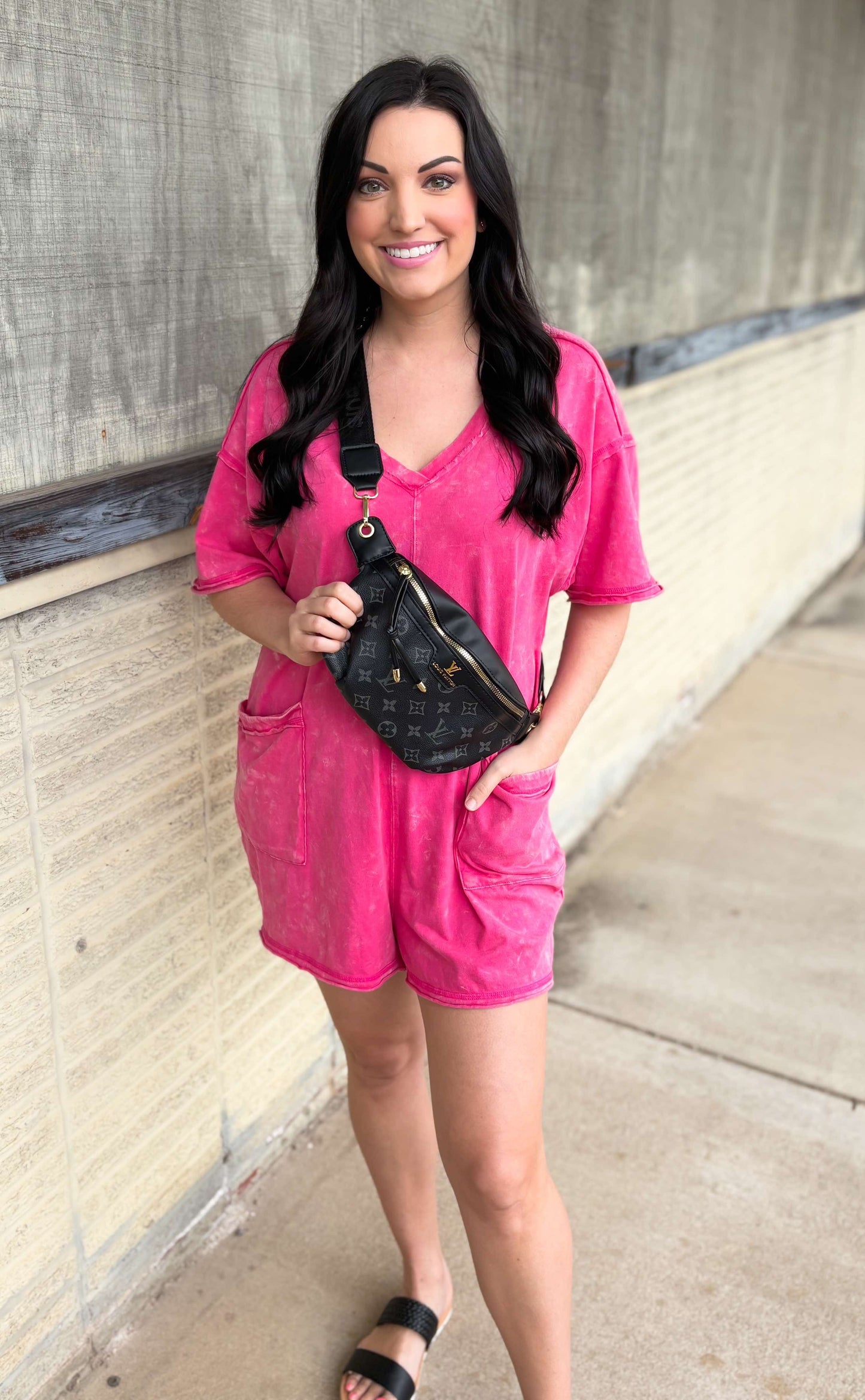 Mineral Washed Knit Romper