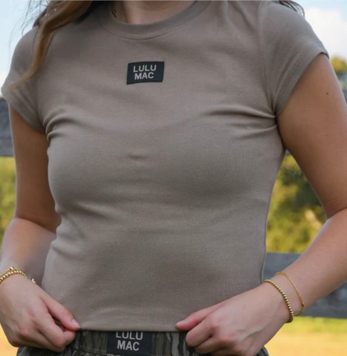 Youth Taupe Bottomland Tee
