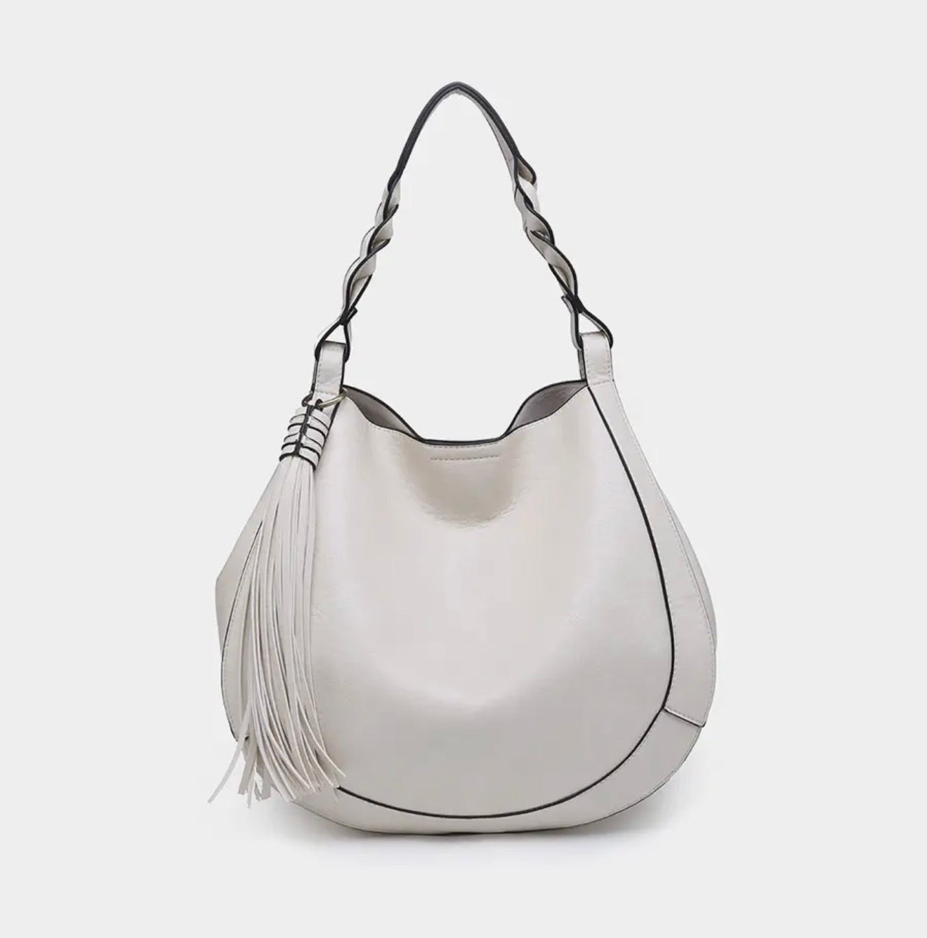 Tassel Hobo Braided Handle