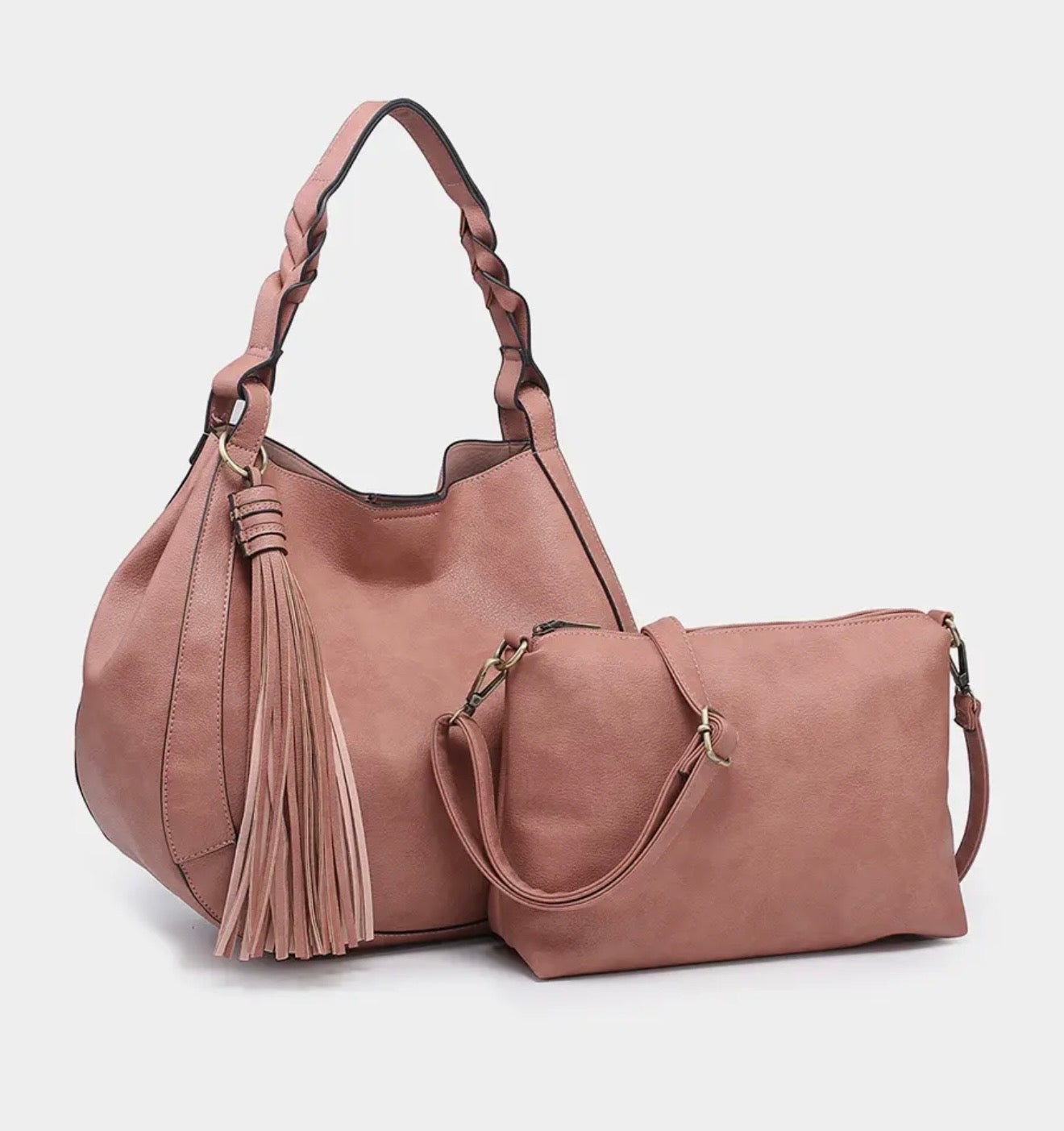 Tassel Hobo Braided Handle