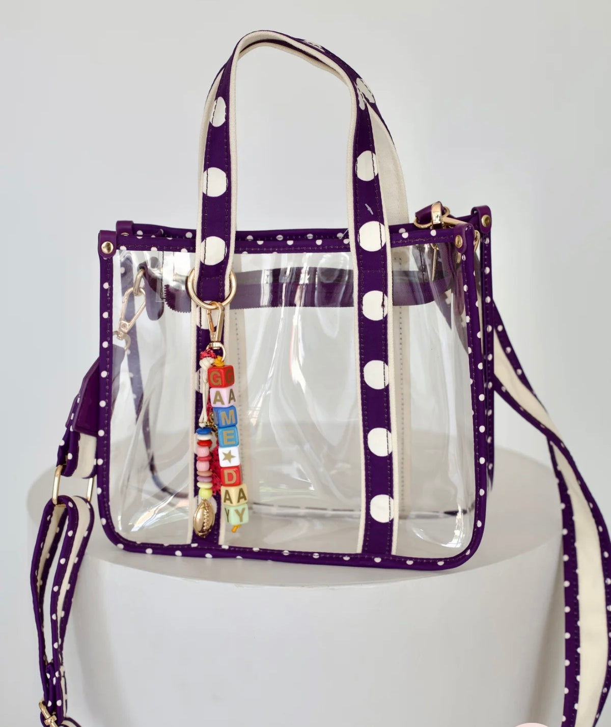 Purple Clear Tote