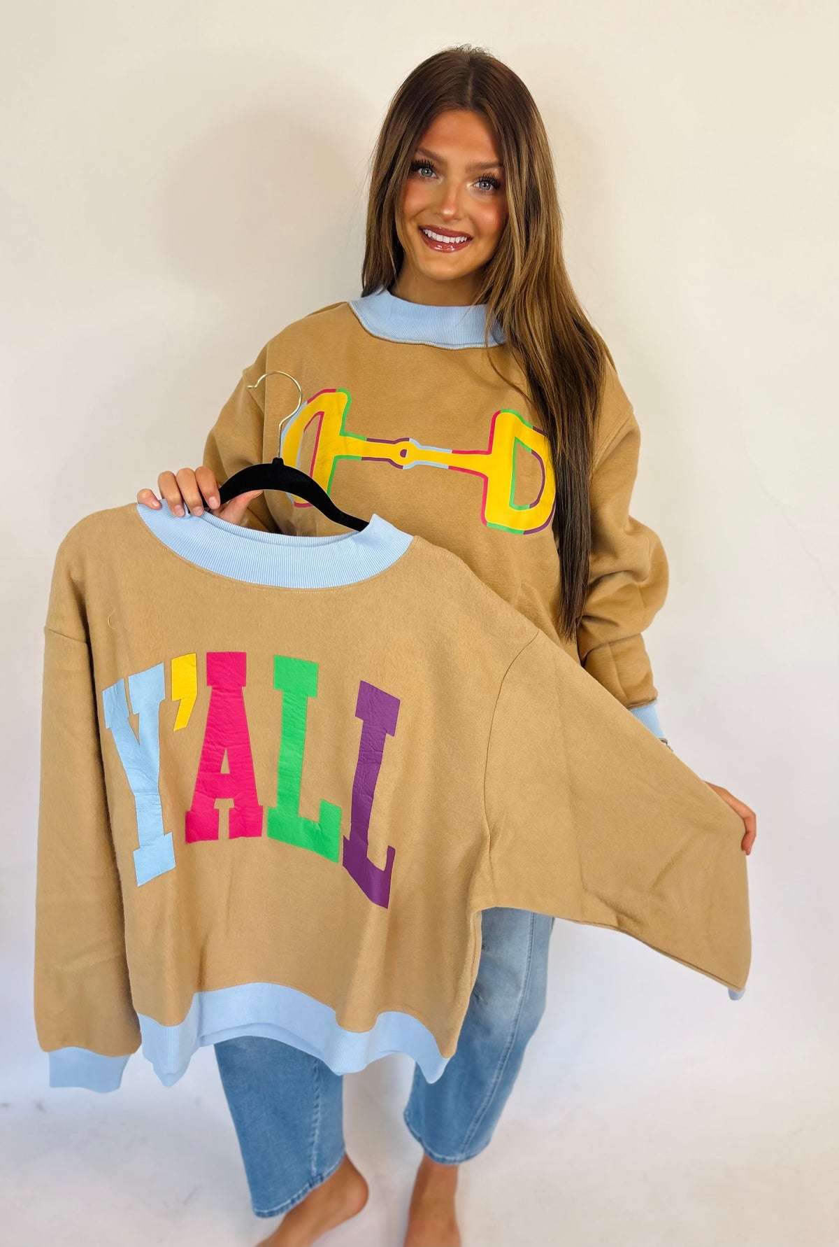 Y’ALL Reversible Mock Neck