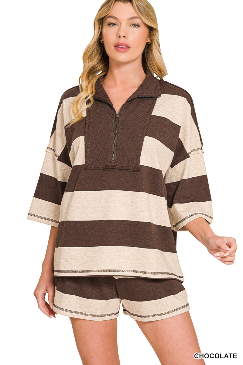 French Terry Set-Chocolate