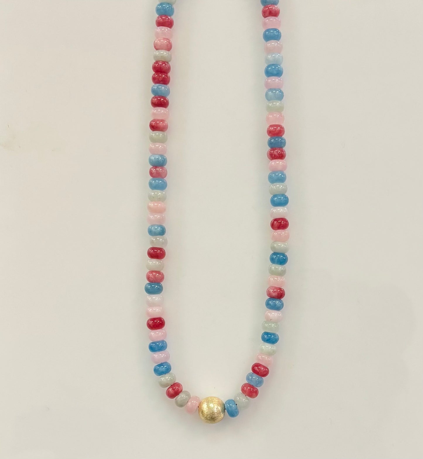 Cotton Candy Beaded Necklace Made By MC
