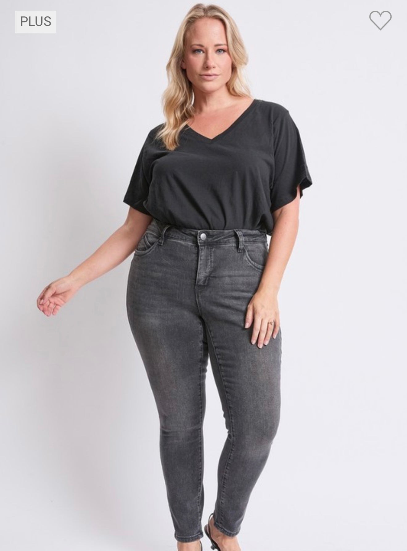 Plus Charcoal Jeans