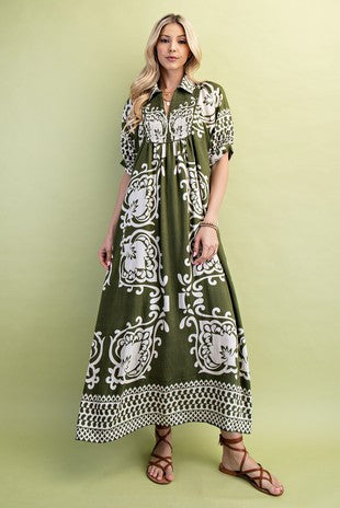 Olive Midi Dress