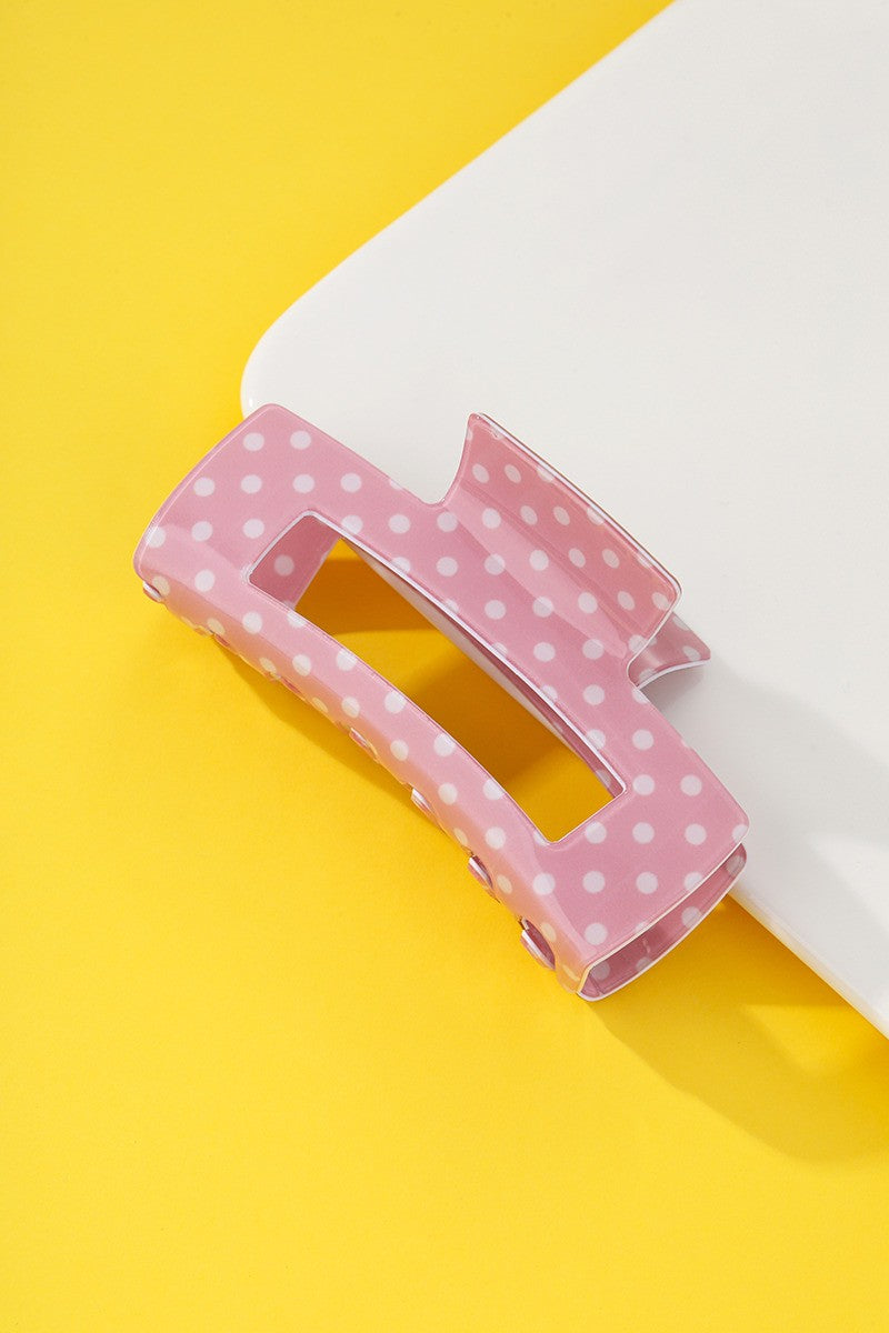 Polka Dot Clip-Pink