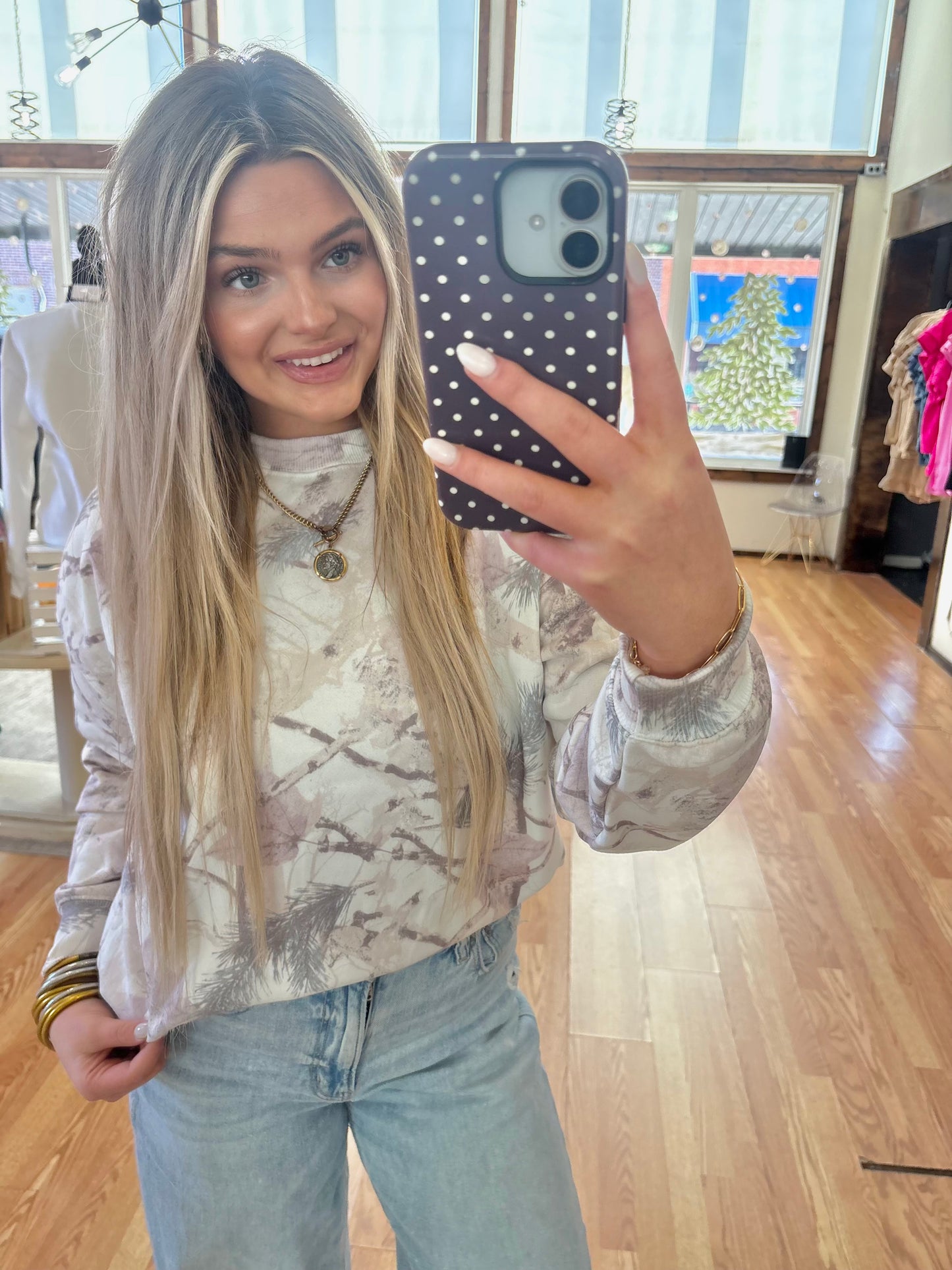 Pink Camo Sweatshirt