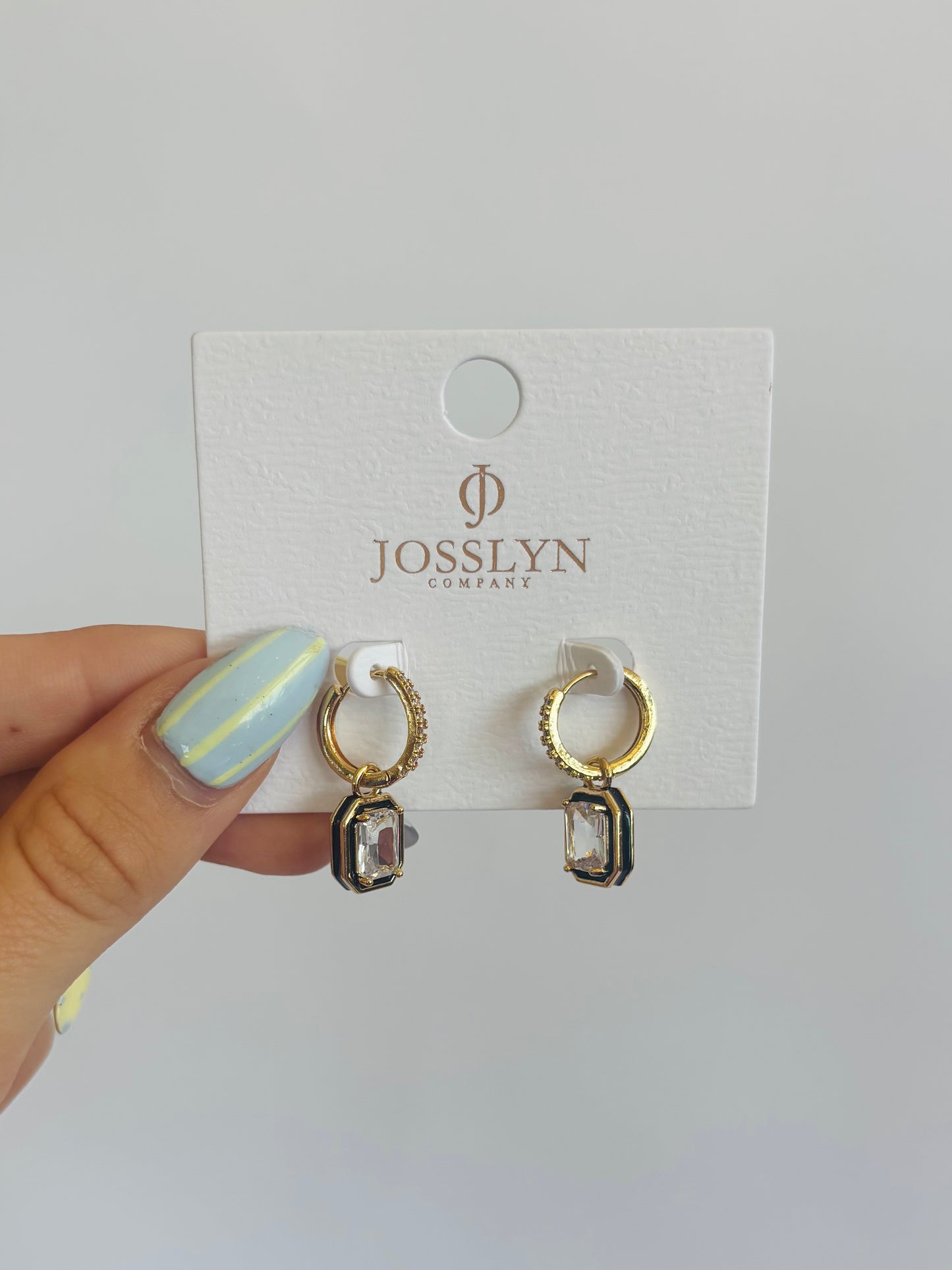 Black Drop Earring
