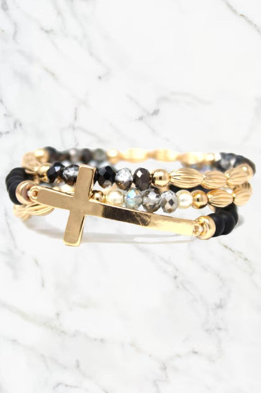 Cross Bracelet Set
