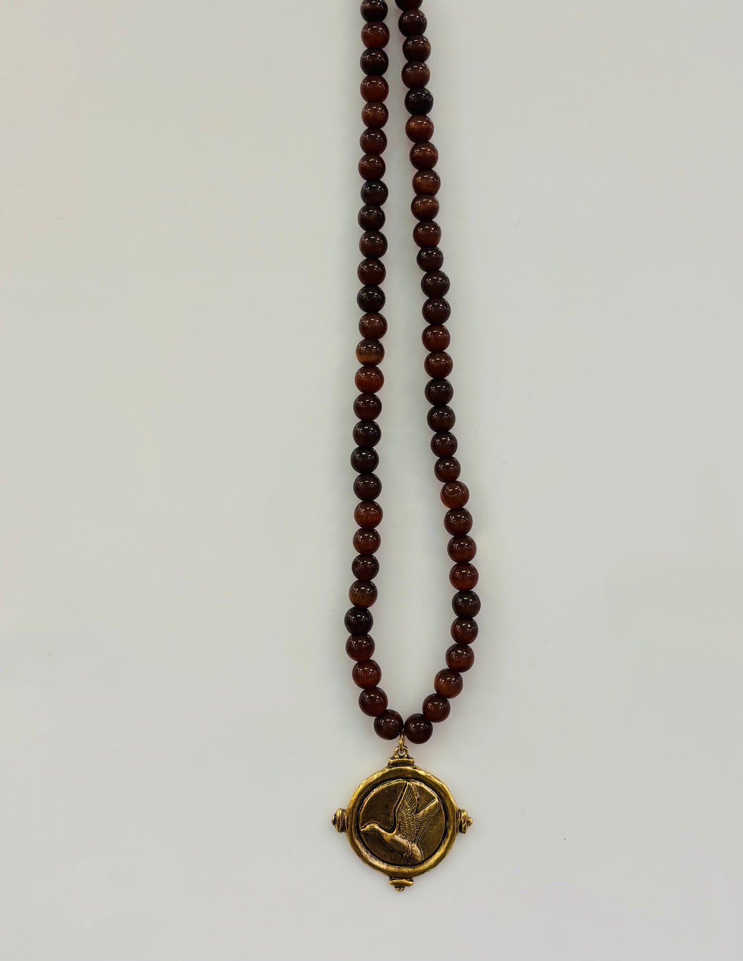 Brown Duck Necklace Made By MC