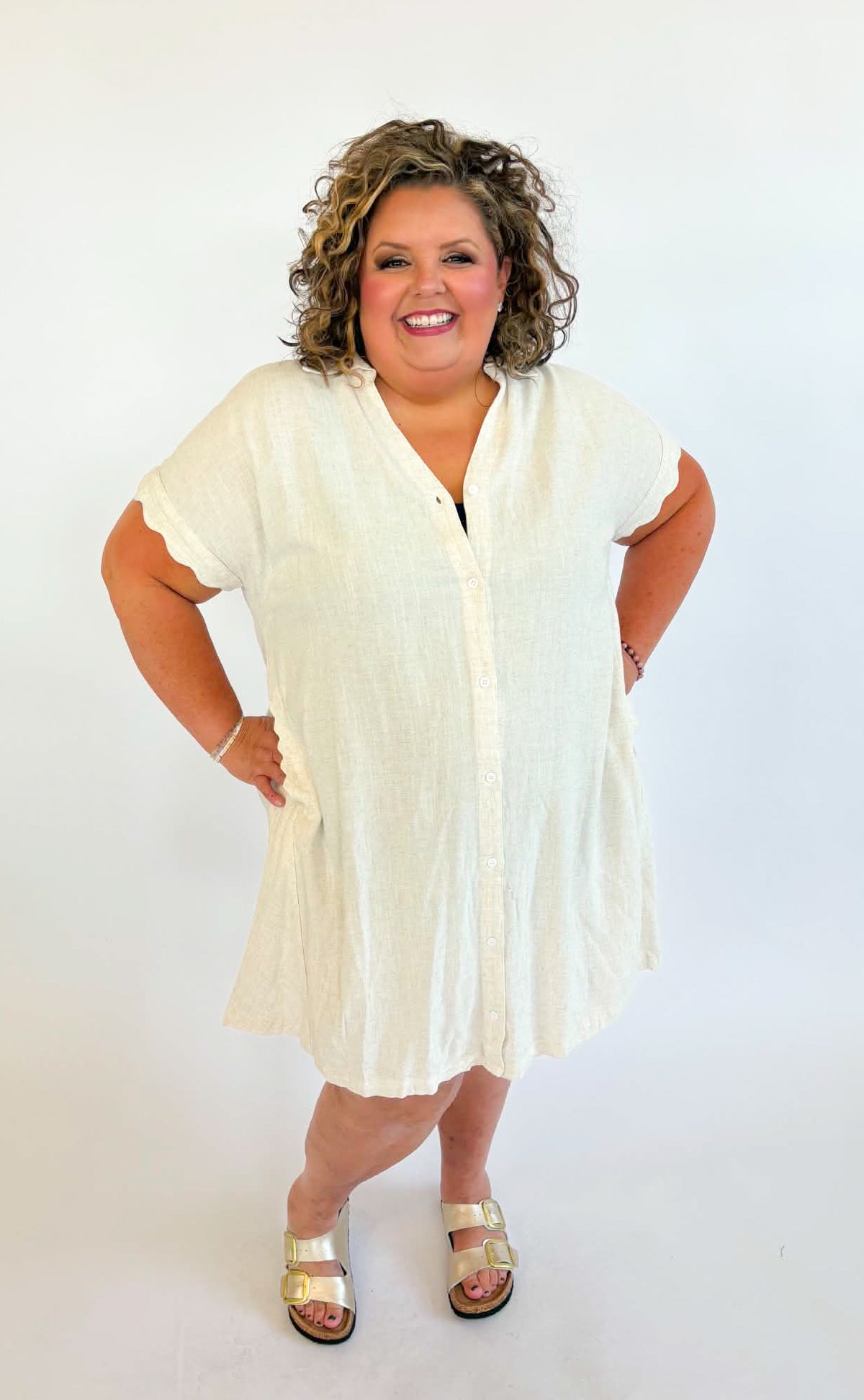 Plus Oatmeal Dress