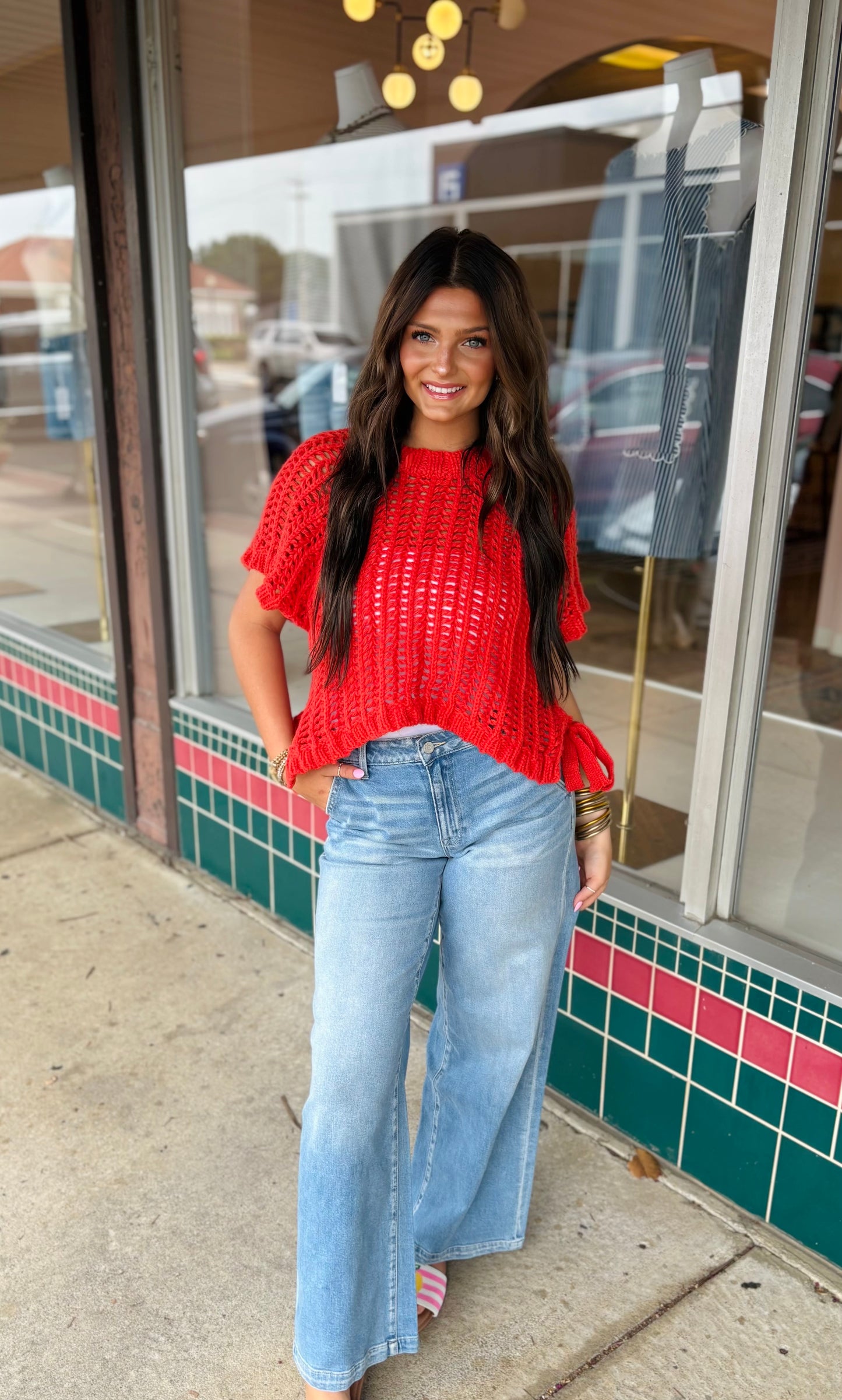 Chunky Knit~Red