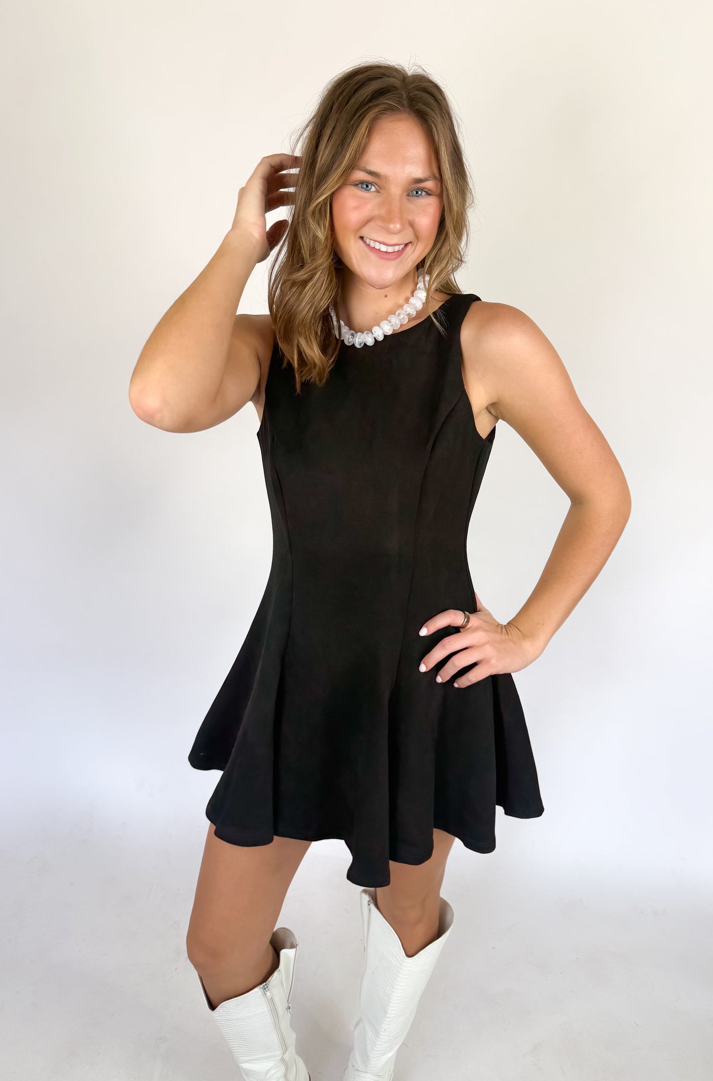 Suede Mini Dress