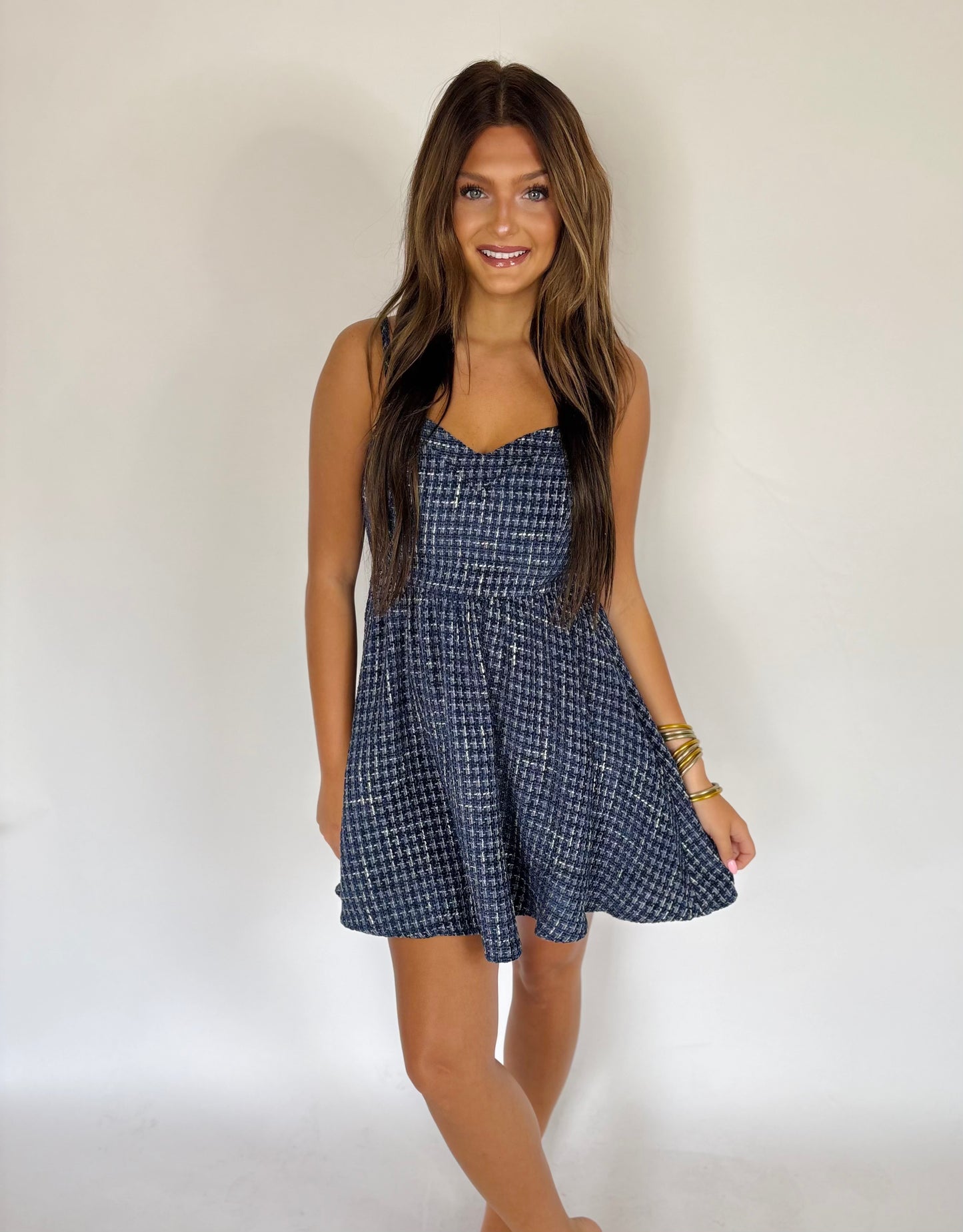 Navy Sweetheart Dress