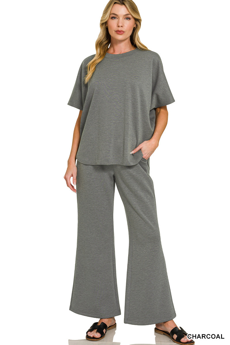 Charcoal Curve Hem Set
