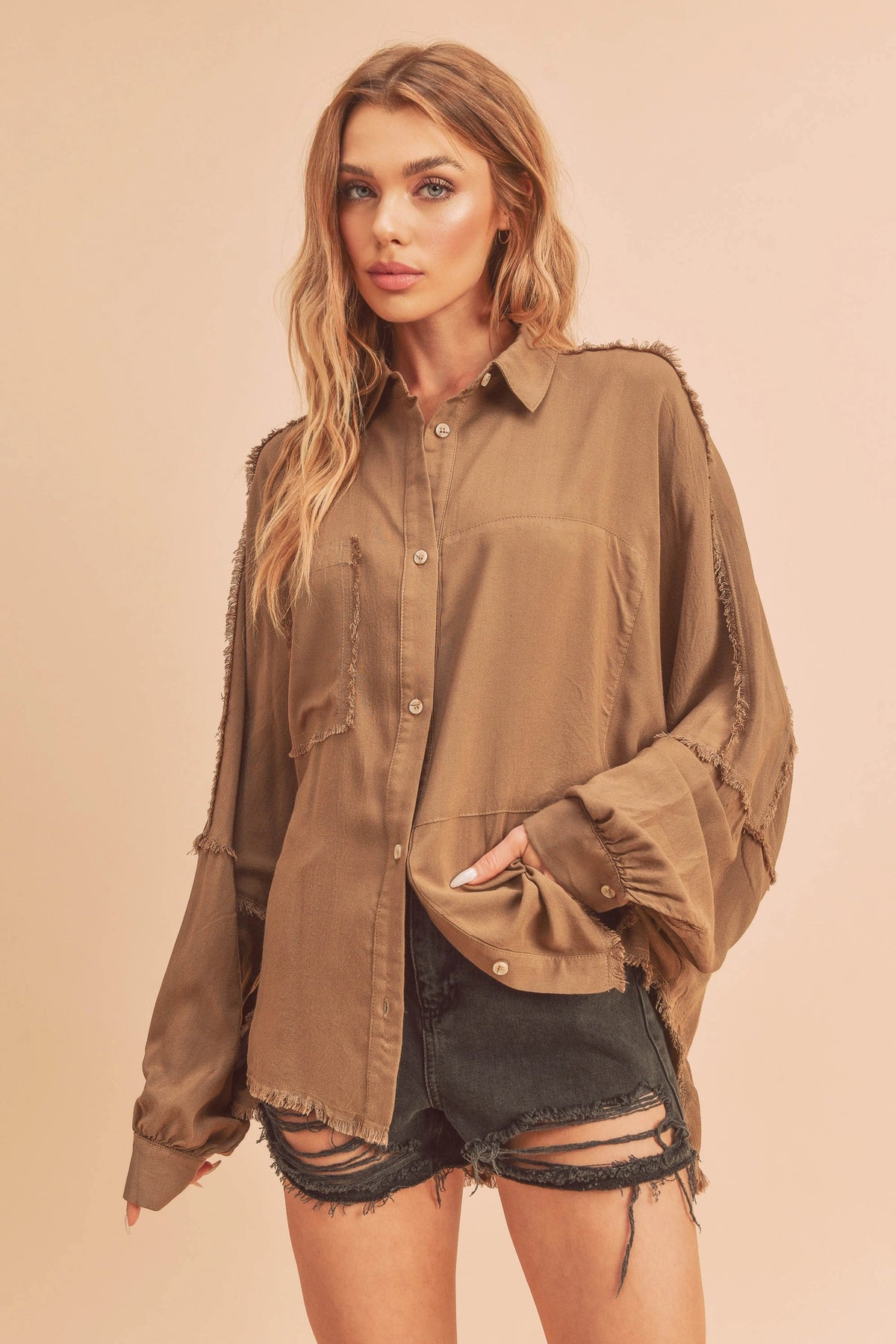 The Delilah Top-Mocha