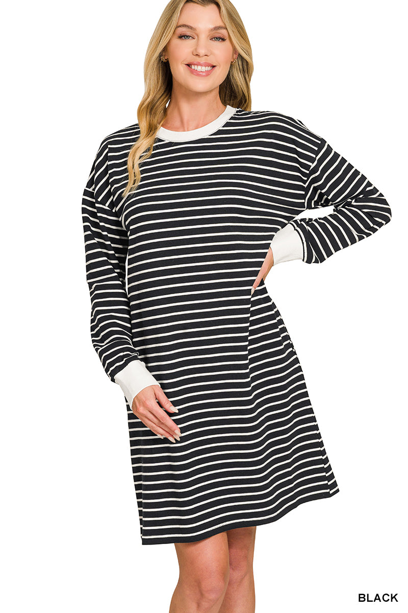 Black Stripe Dress