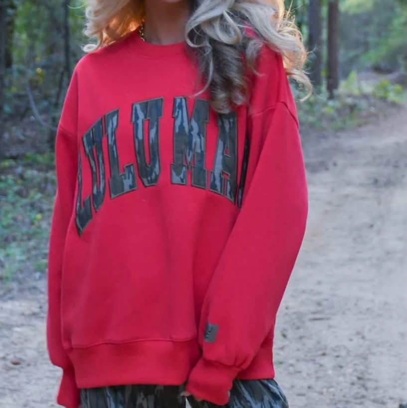 Lulu Mac Red With Camo