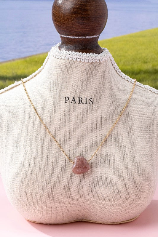 Stone Heart Necklace
