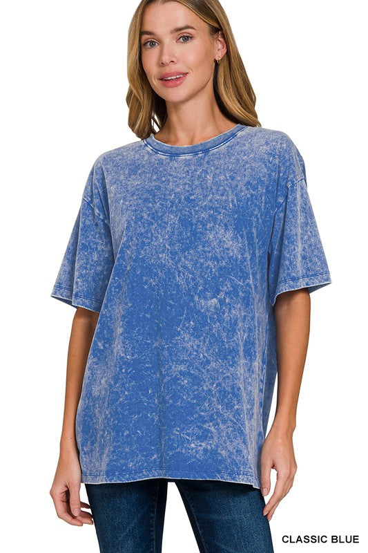 Acid Wash Oversized Tee