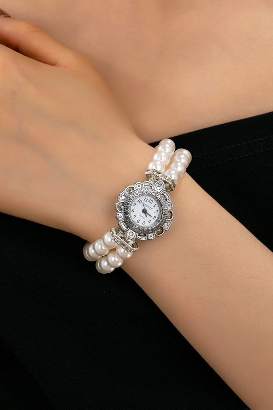 Pearl Bracelet Watch