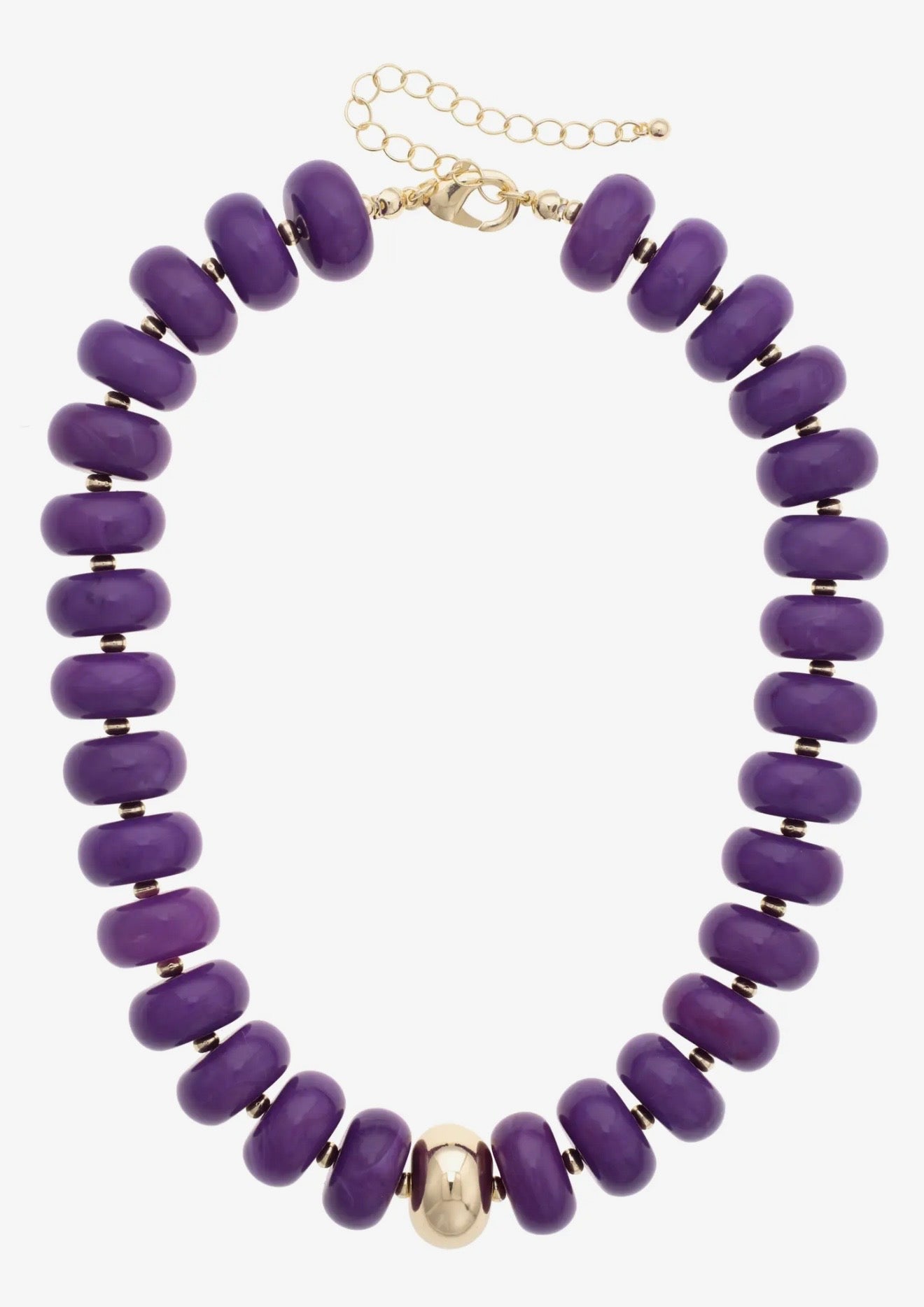 Purple Resin Necklace