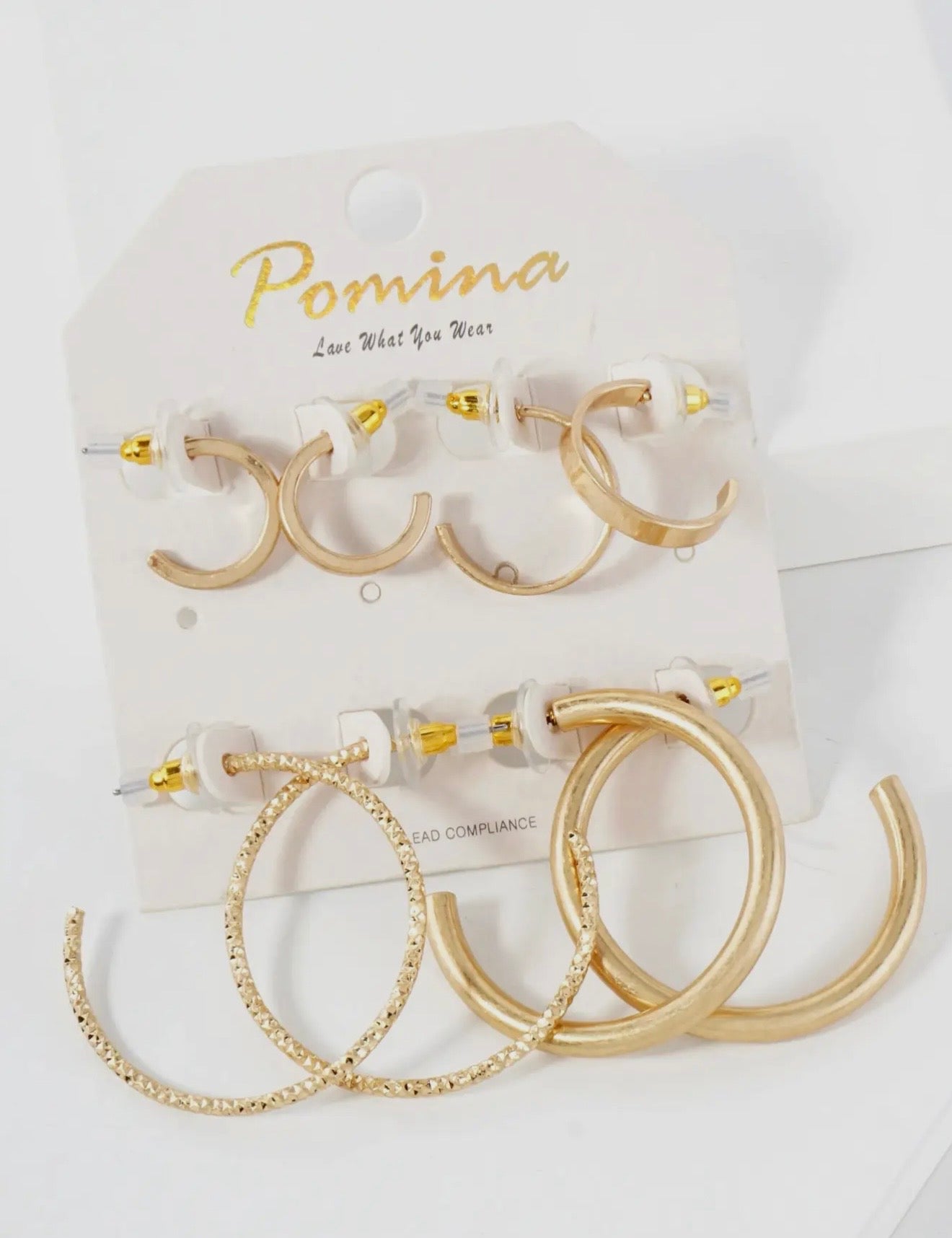 4 piece Set Earrings