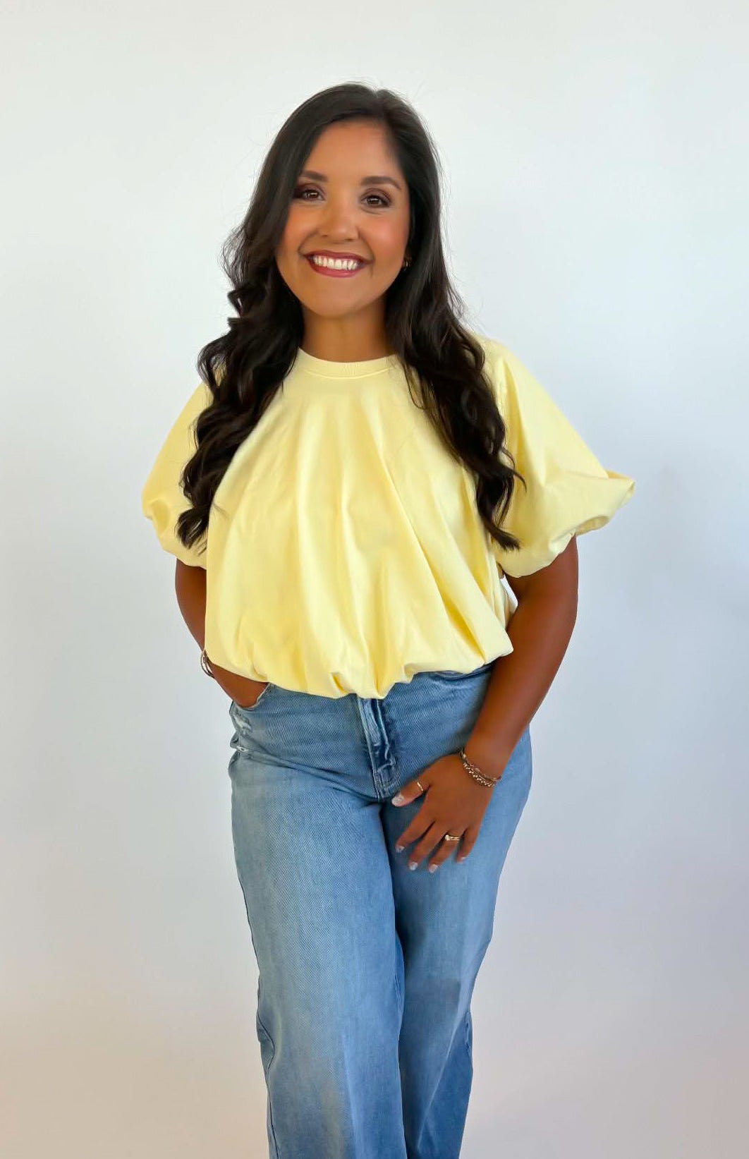Bubble Yellow Top
