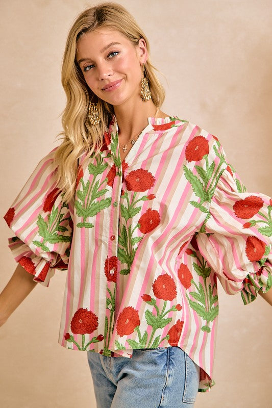 Bibi Floral Top
