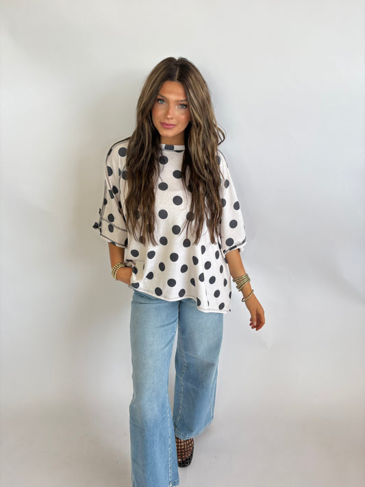 Plus Polka Dot Top
