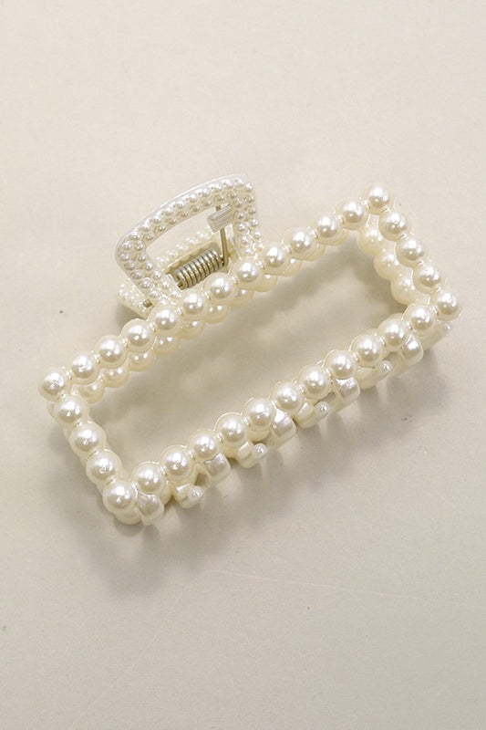 Pearl Claw Clip Rectangle