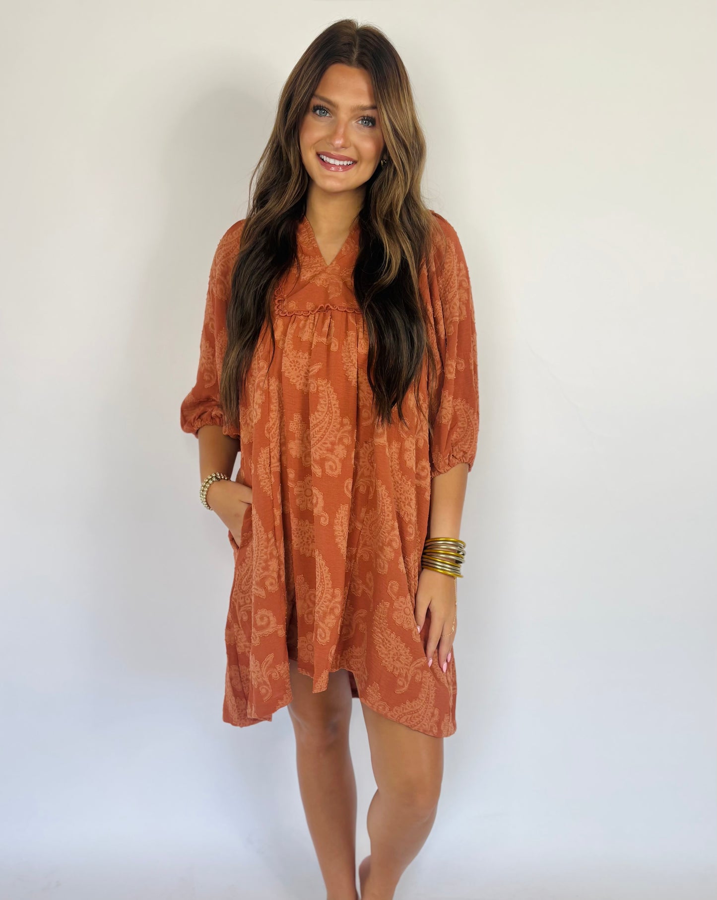Orange Umgee Dress