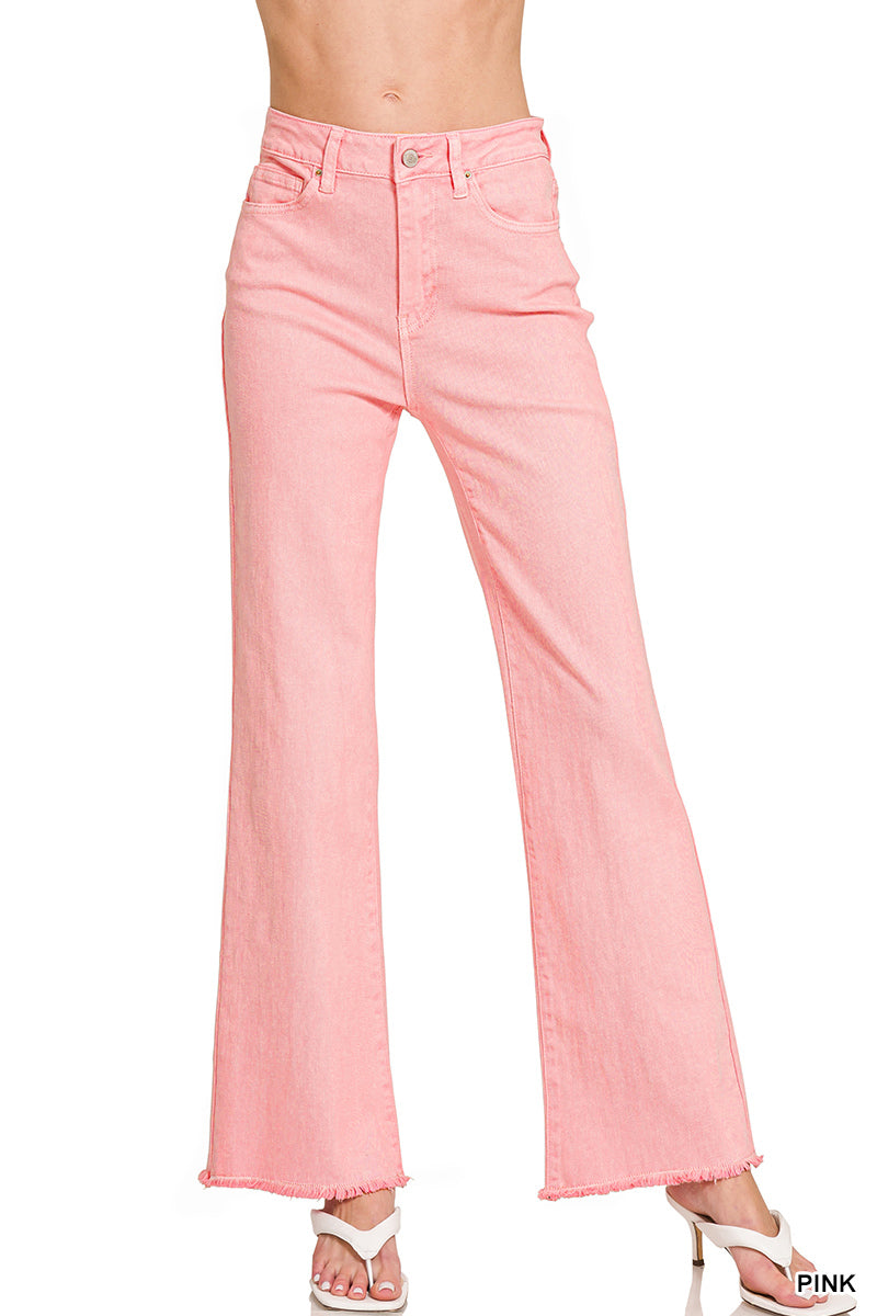 Zenana Long Pant-Pink