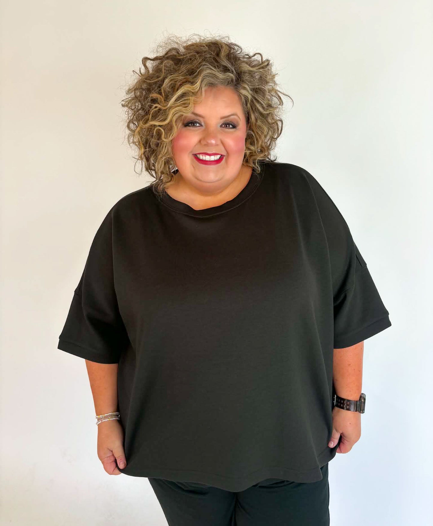 Plus Scuba Top - Black