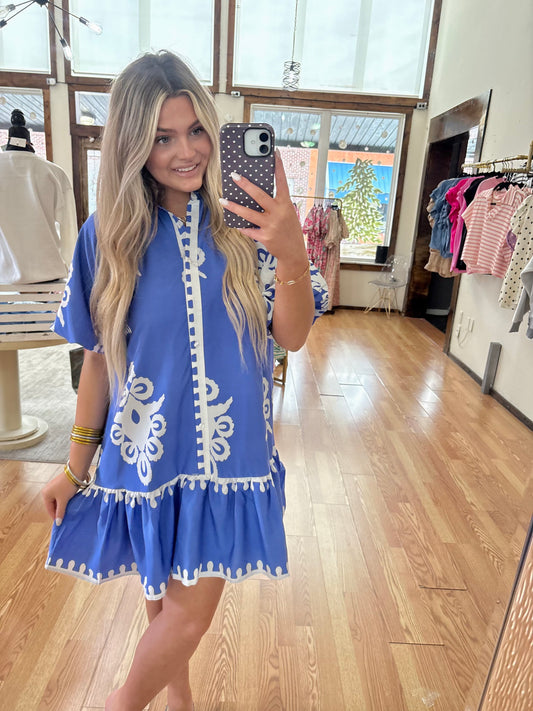 Bold Print Mini Dress