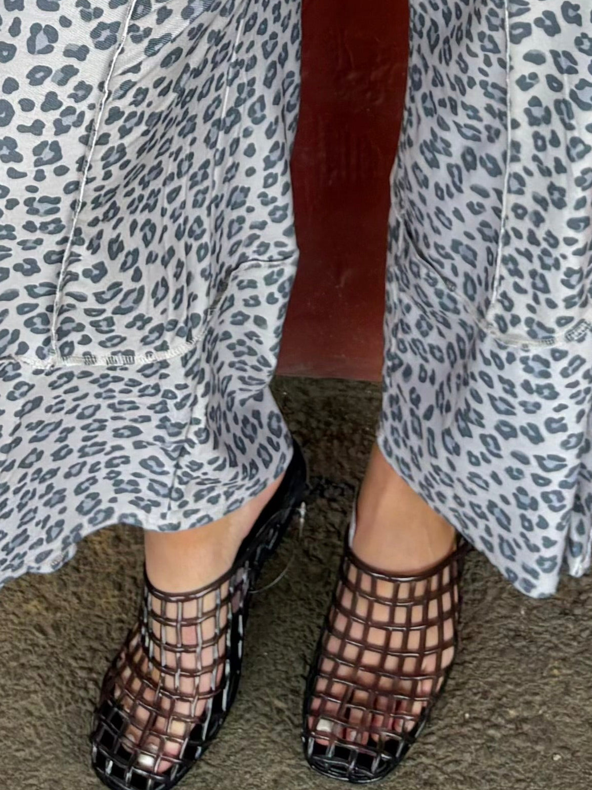 Black Jelly Mule Shoe