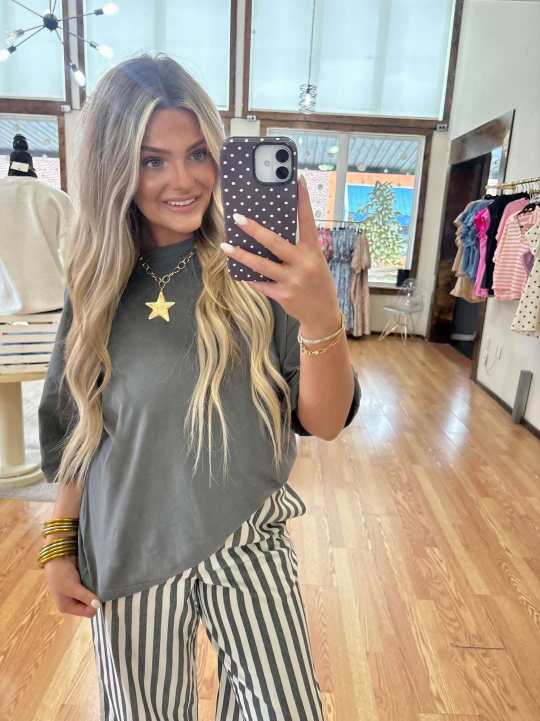 Oversized Charcoal Tee