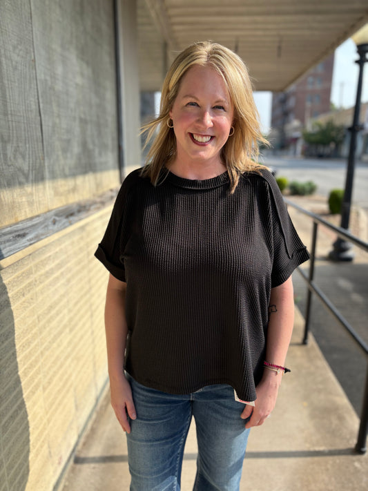 Plus Ribbed Zenana Top