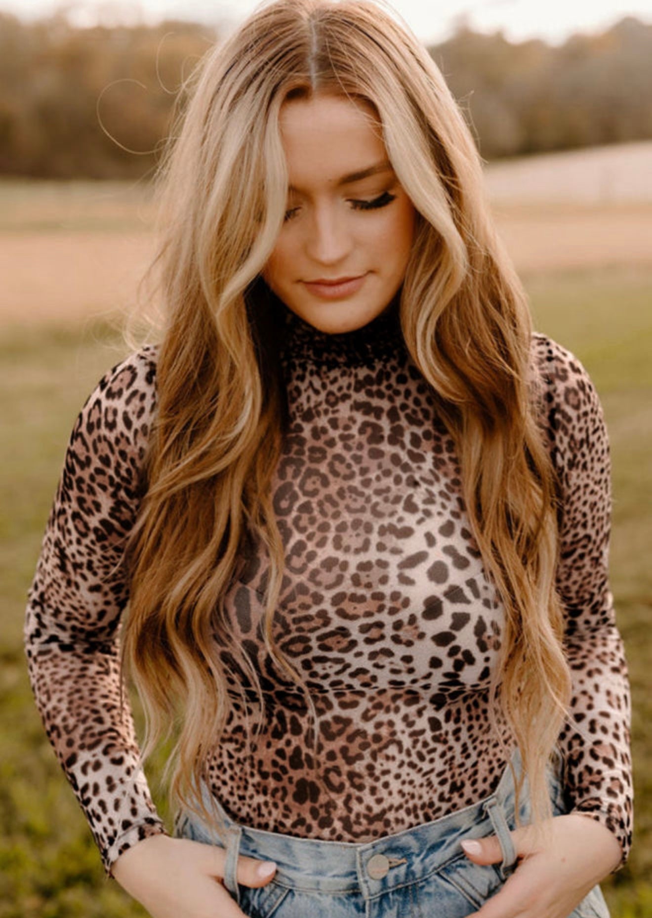 Leopard Mesh Bodysuit